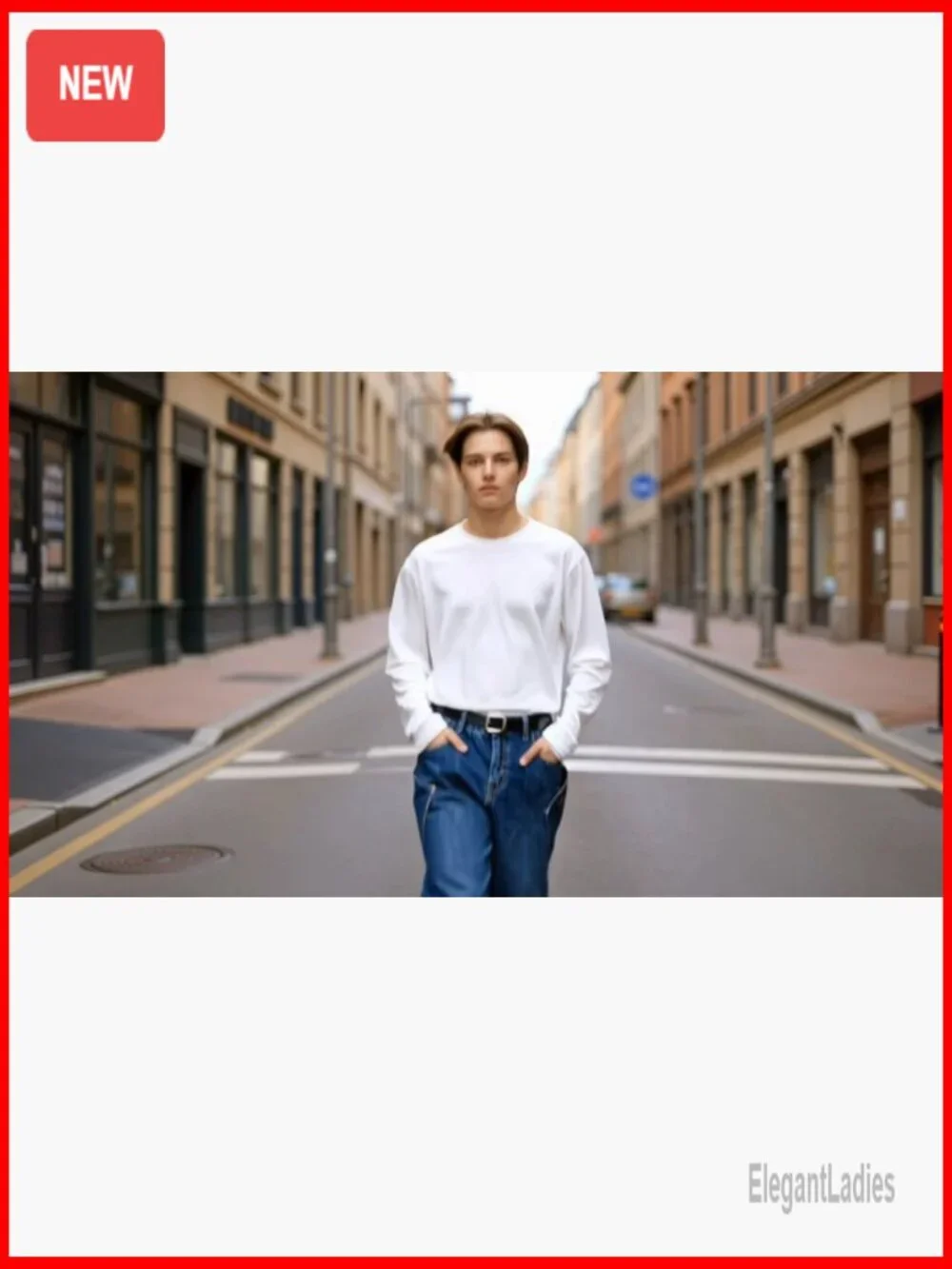 Baggy Barrel Wide Leg Jeans Loose Fit Streetwear Y2K Hip Hop Denim Pants - Picture 6 of 7